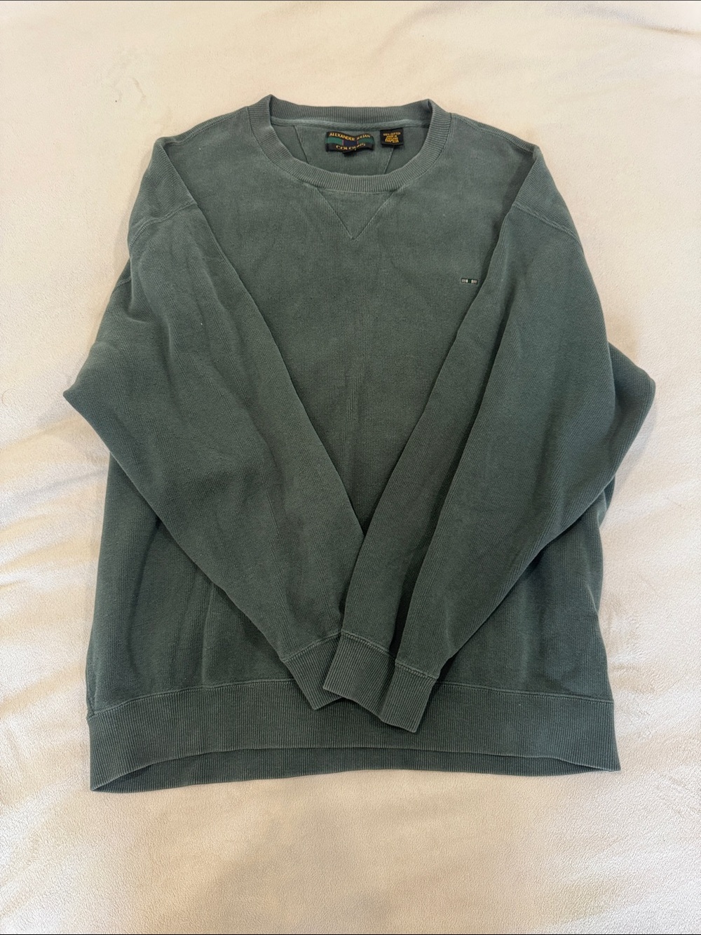 Alexander Julian Men's Crewneck Sweater 100% Cotton